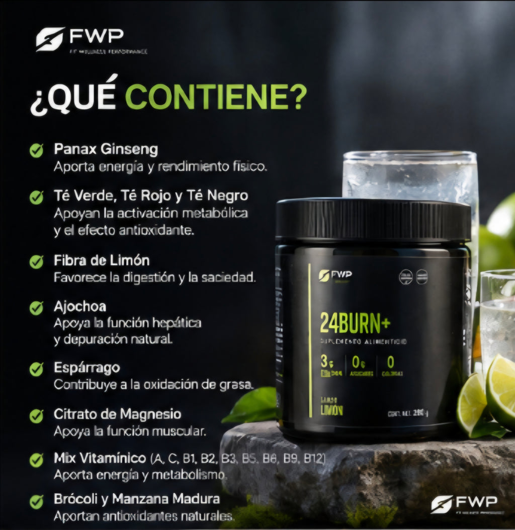 24BURN+ | Reduce y Activa - Sabor Limón